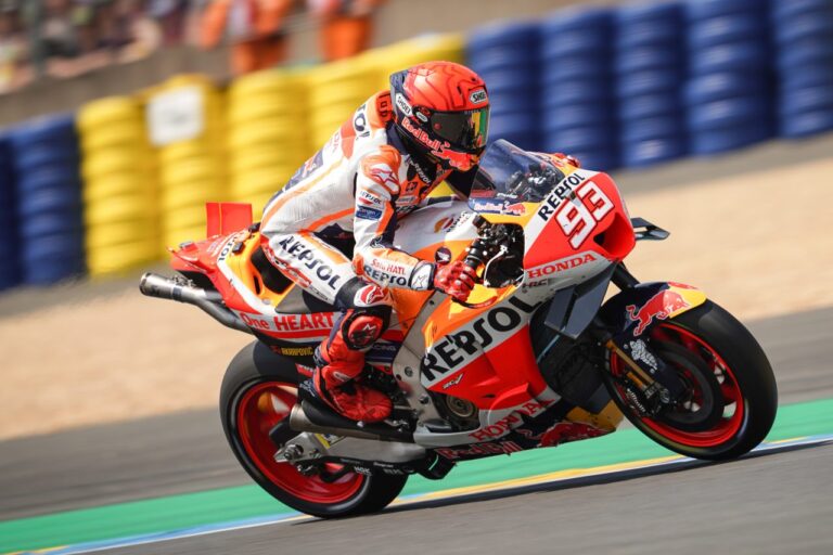 Marc Marquez torna a Le Mans e convince nonostante la sfortuna.