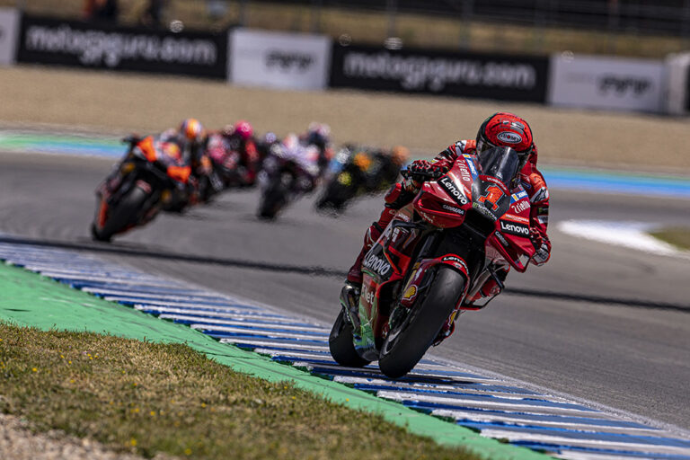 Gara magistrale di Pecco Bagnaia nel GP di Spagna