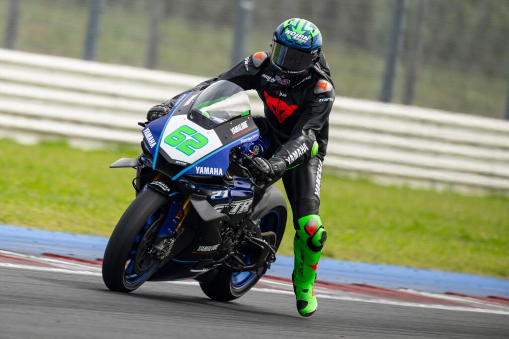 Stefano Manzi test Superbike Yamaha Misano