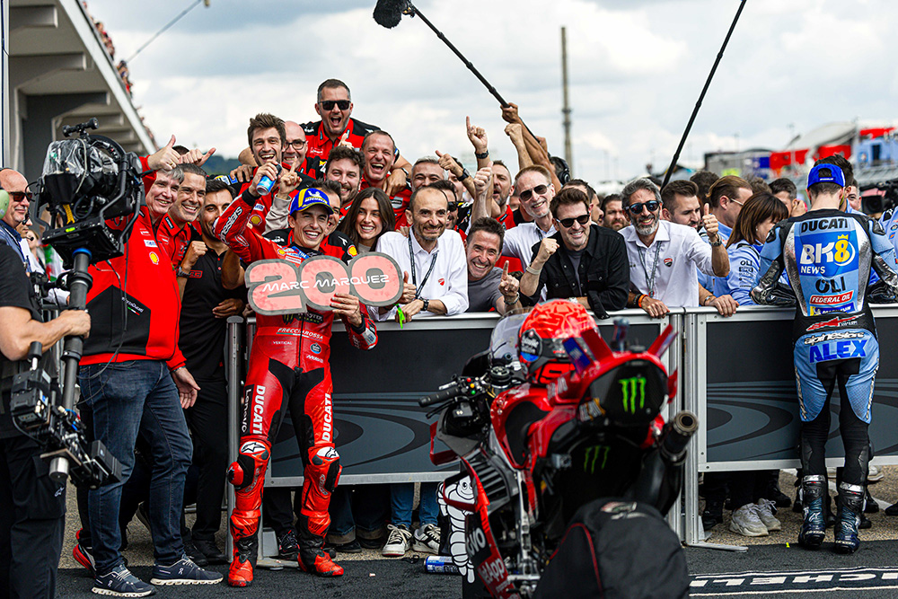 Marc Marquez Donington 200 vittorie