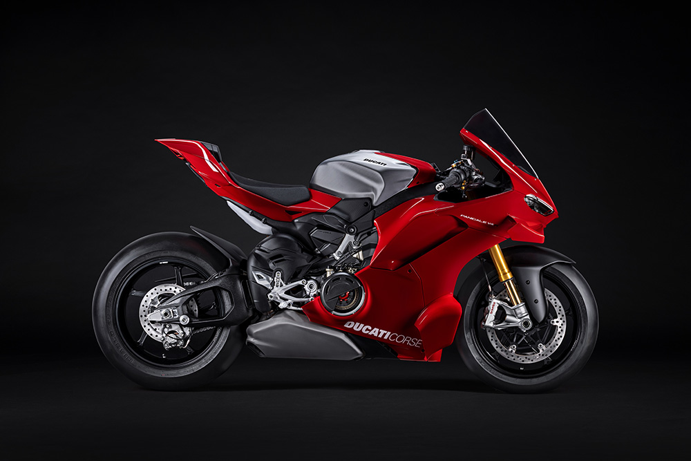 Nuova Ducati Panigale V4 R 2026 vista laterale 