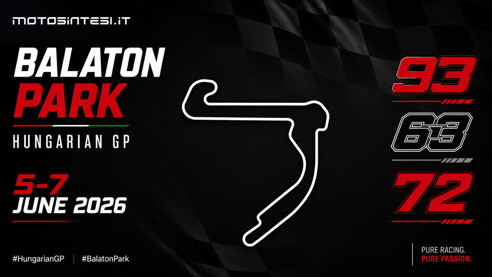 Copertina grafica GP Ungheria 2026 Balaton Park - Motosintesi.it